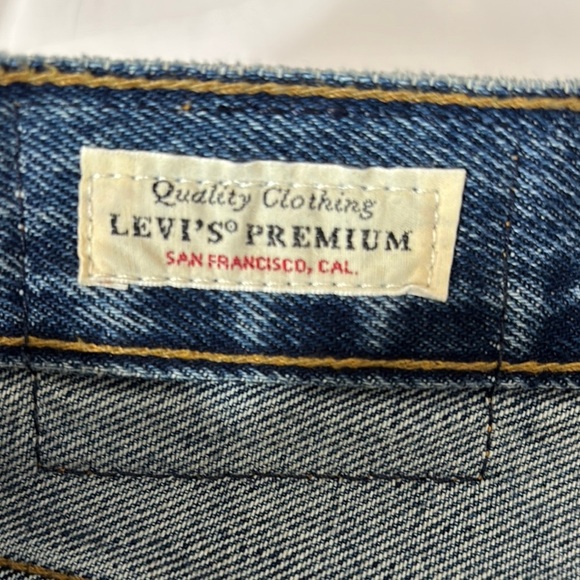 Levi’s 501 S Women 28 Premium Denim Jean Distressed Raw Hem Button Fly Cotton - Picture 2 of 13